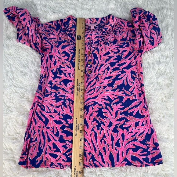 Lilly Pulitzer | Elsa Blouse in Samba Coral Print - Picture 9 of 9